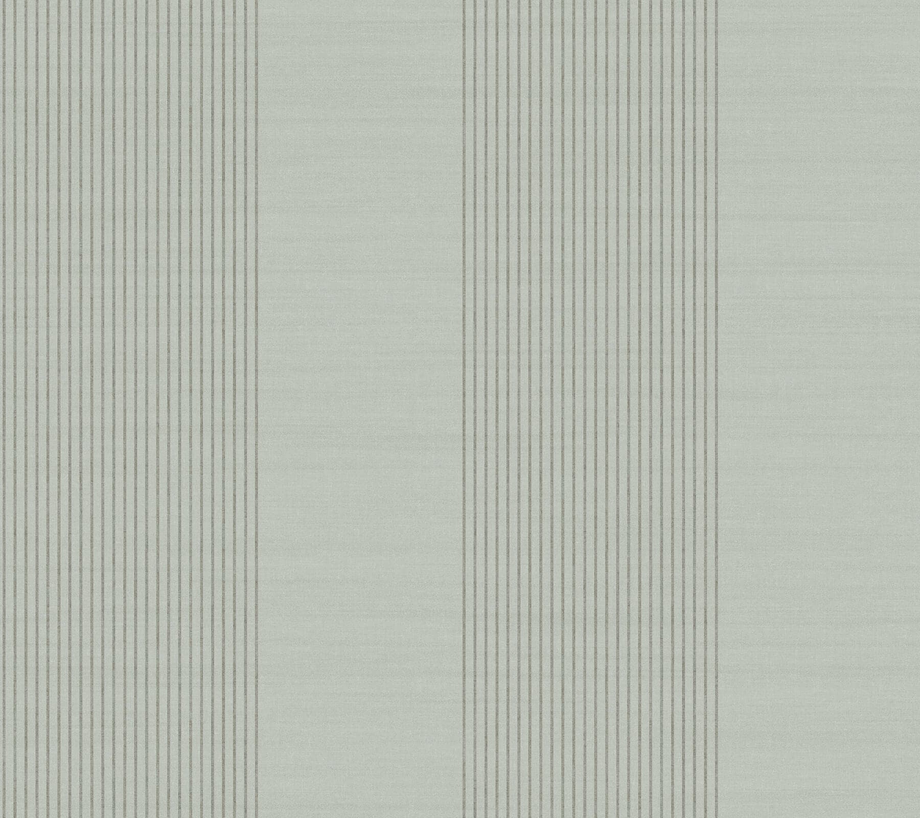 Archer Stripe Sage Faux Linen Wallpaper