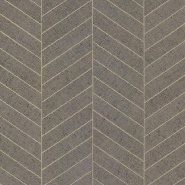 Atelier Herringbone Wallpaper- Natural Grey