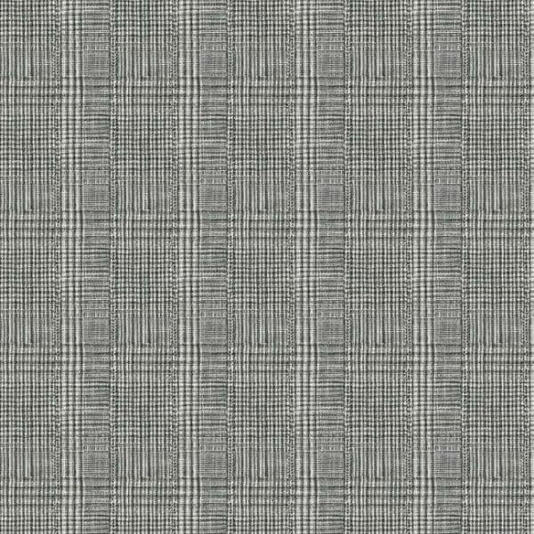 Shirting Plaid Wallpaper- Black