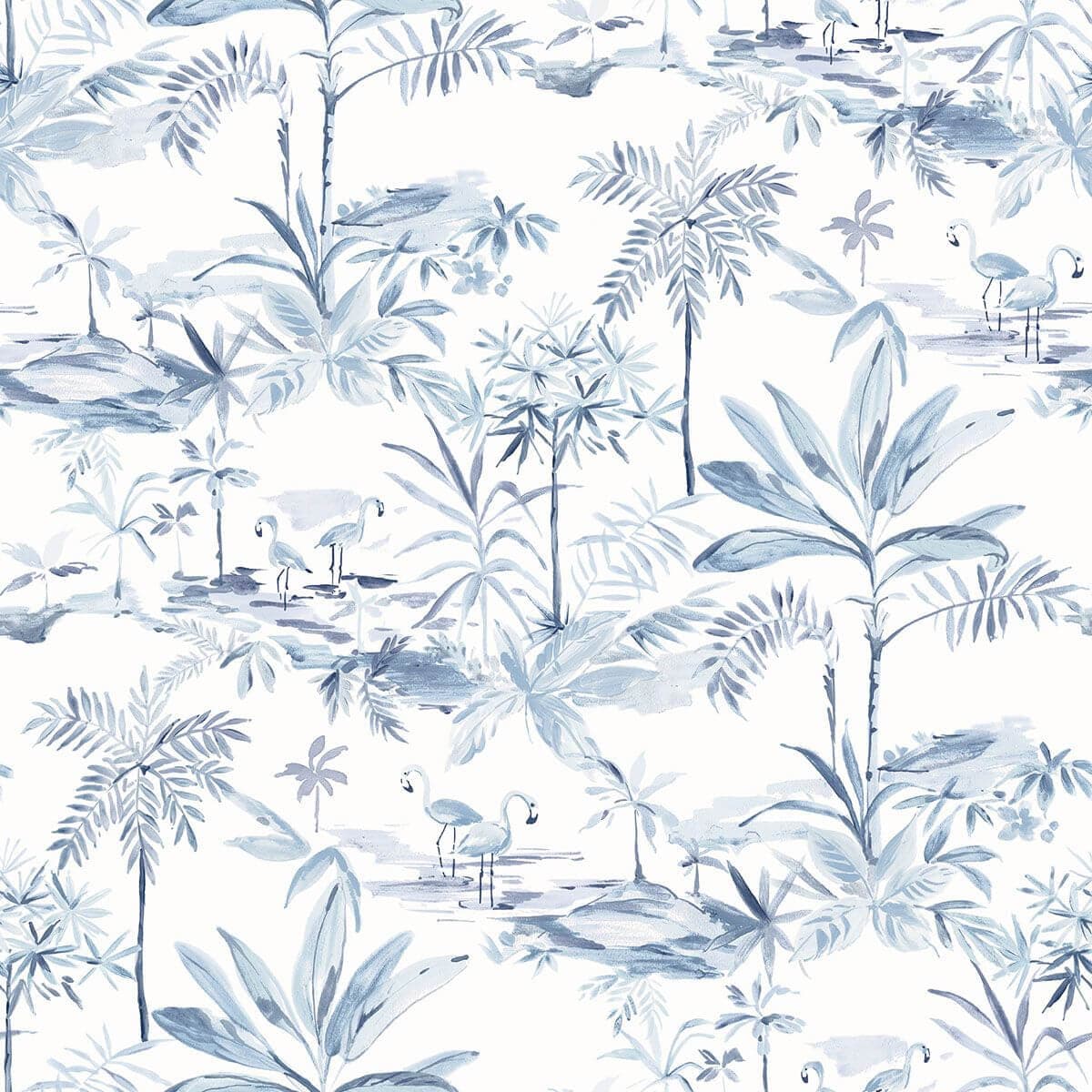 Lagoon Blue Scenic Island Wallpaper