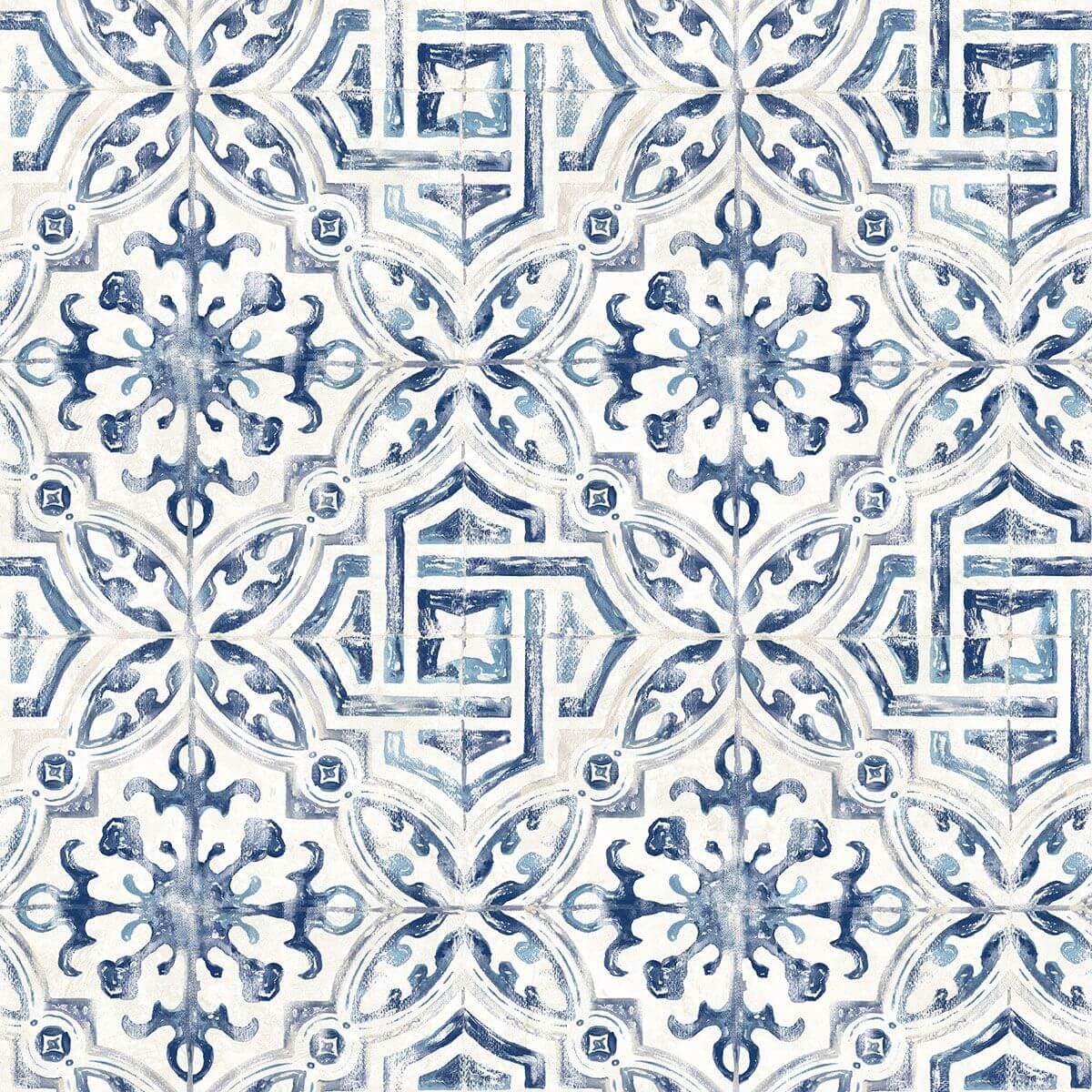 Sonoma Blue Beach Tile Wallpaper