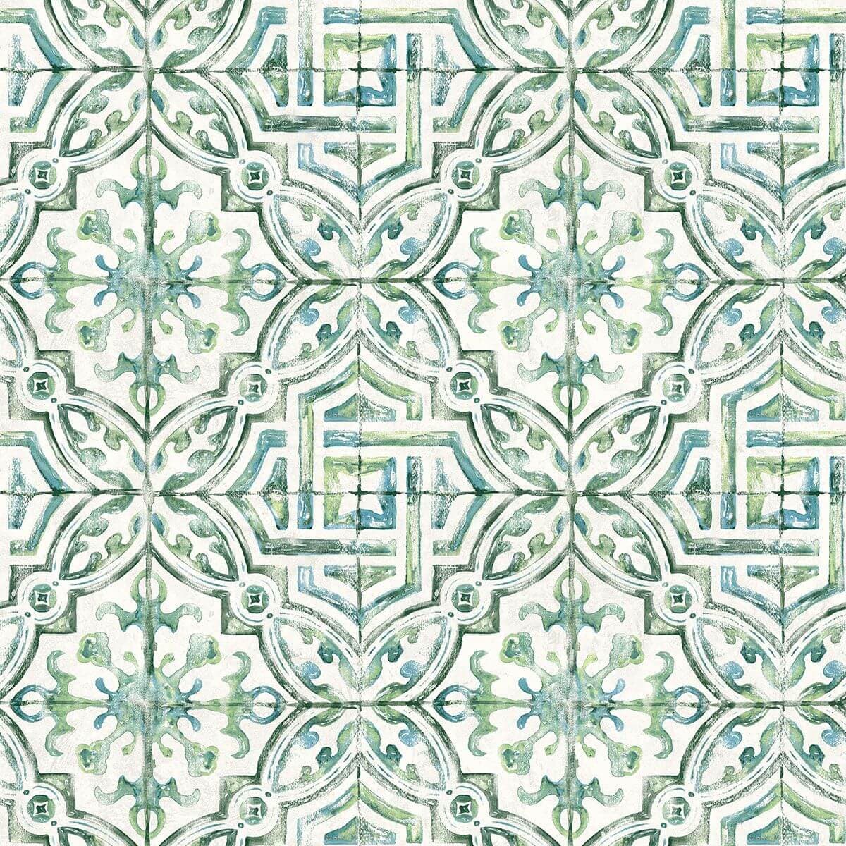 Sonoma Green Beach Tile Wallpaper