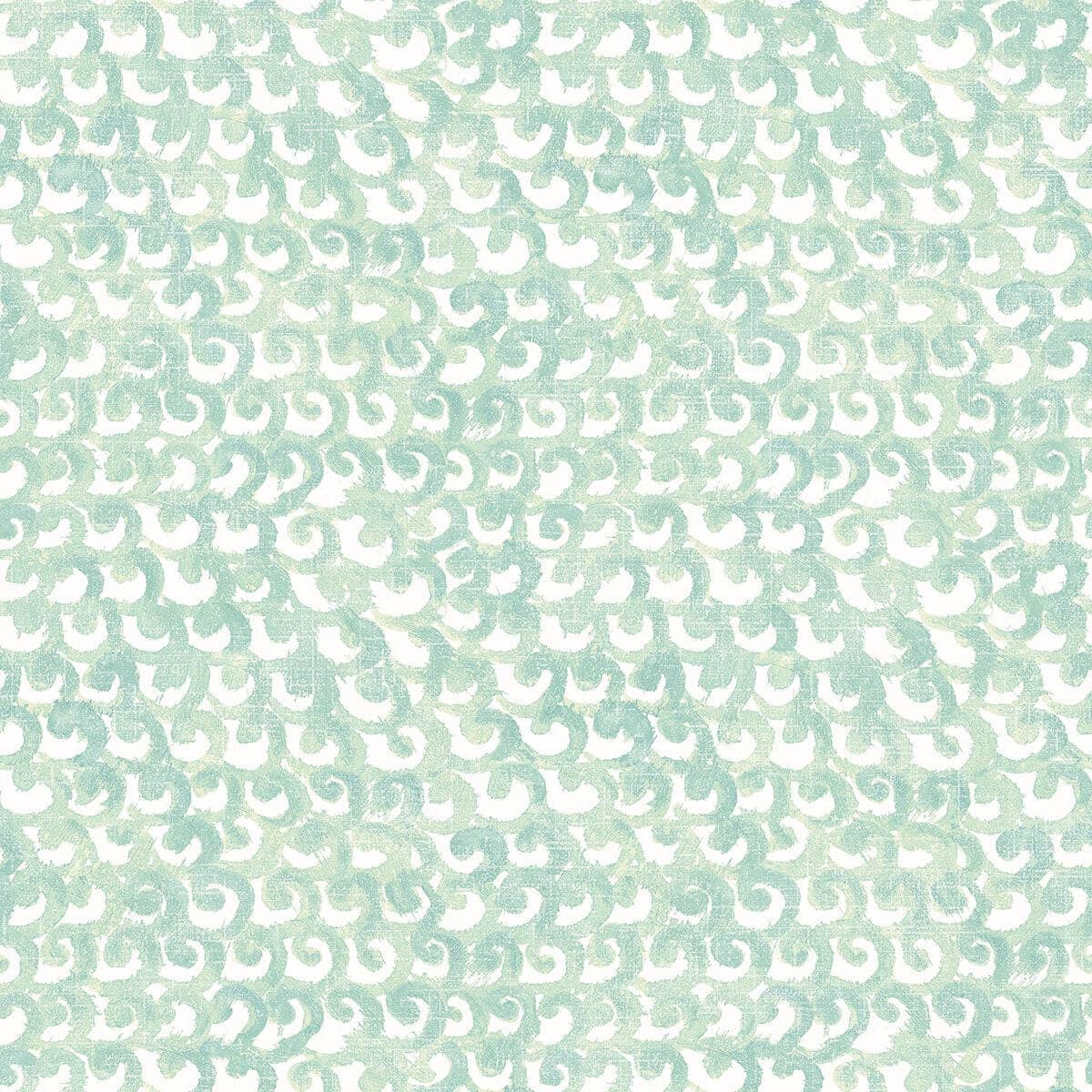 Saltwater Teal Wave Wallpaper