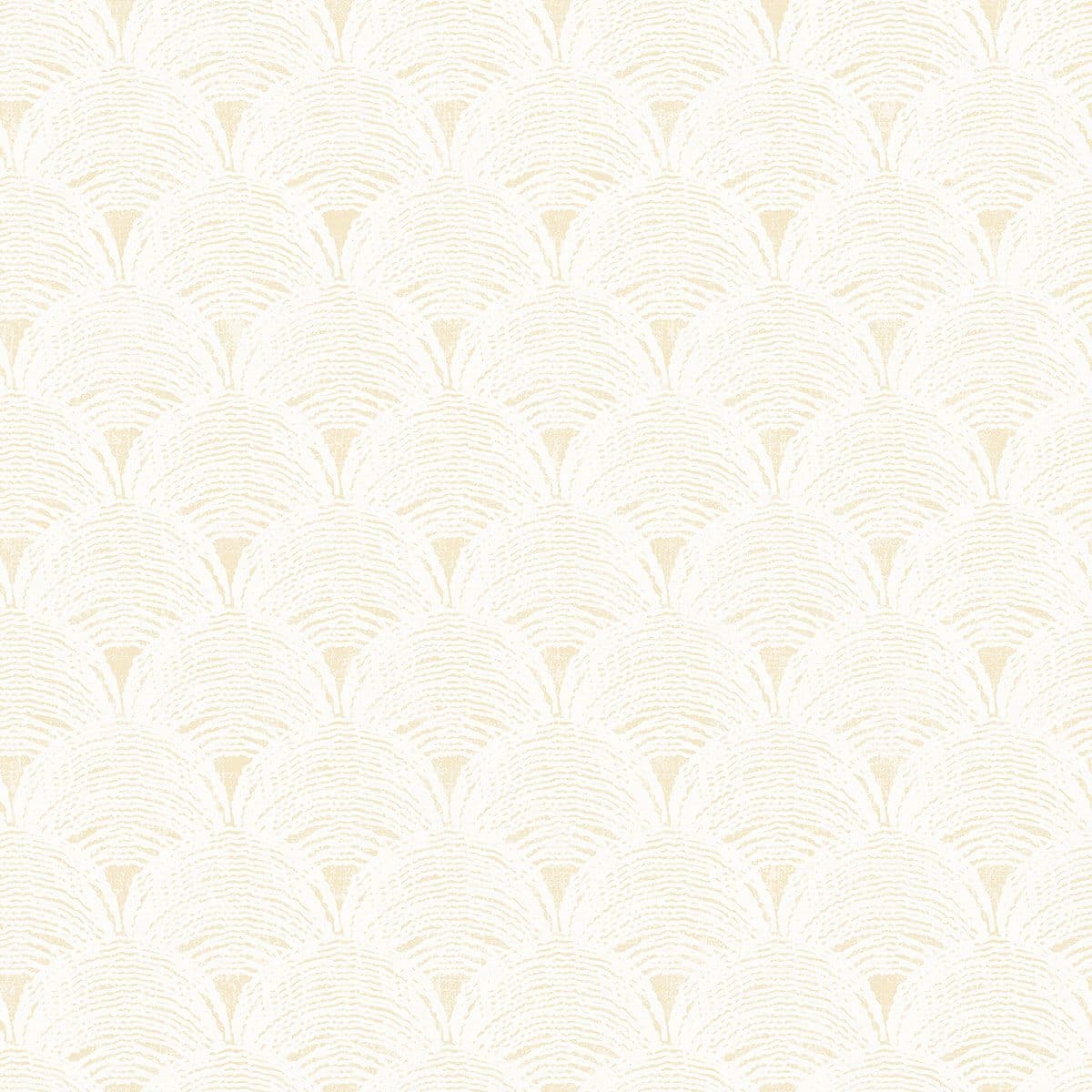 Santiago Yellow Scalloped Wallpaper