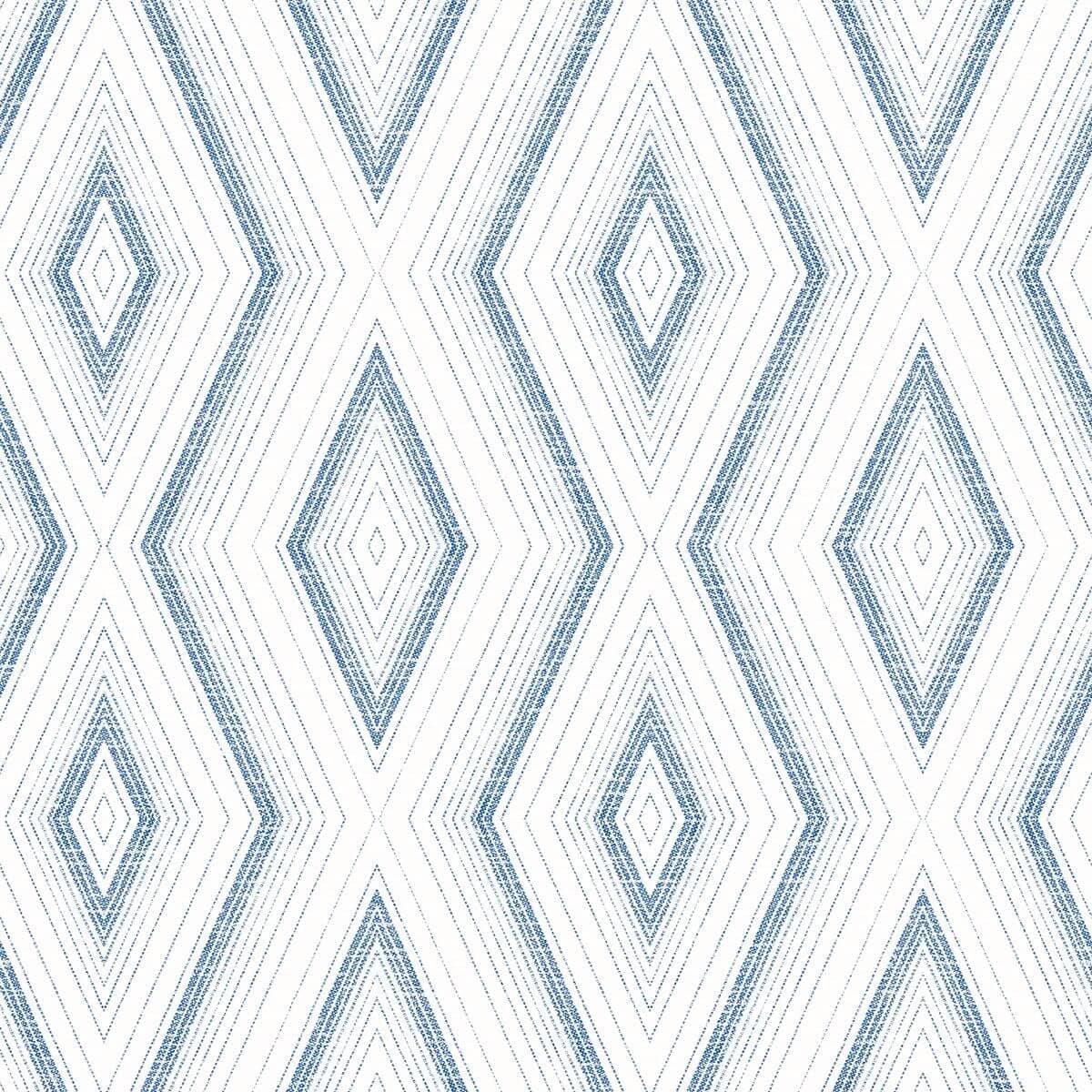 Santa Cruz Blue Geometric Wallpaper