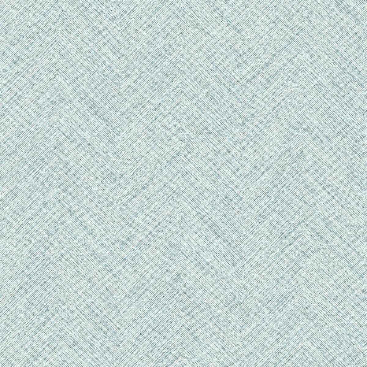 Caladesi Teal Faux Linen Wallpaper