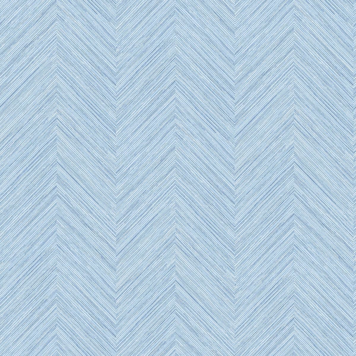 Caladesi Light Blue Faux Linen Wallpaper