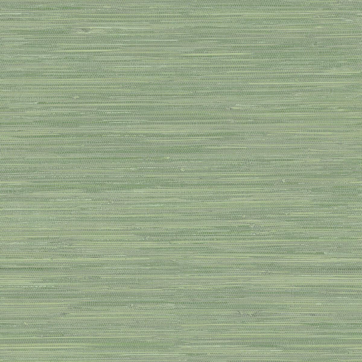Waverly Green Faux Grasscloth Wallpaper