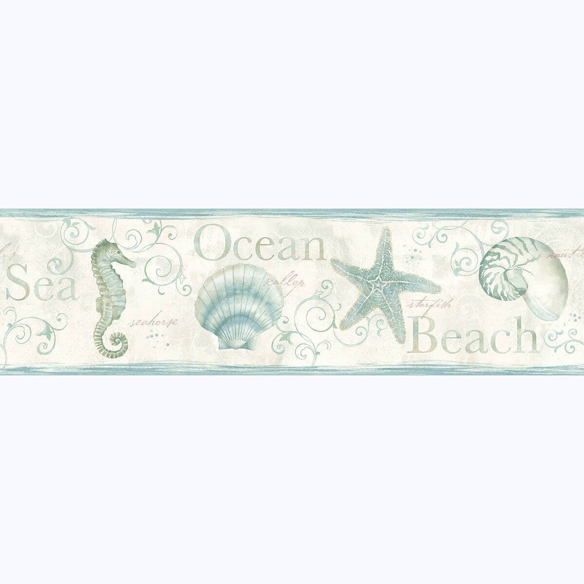 Island Bay Sea Green Starfish Border