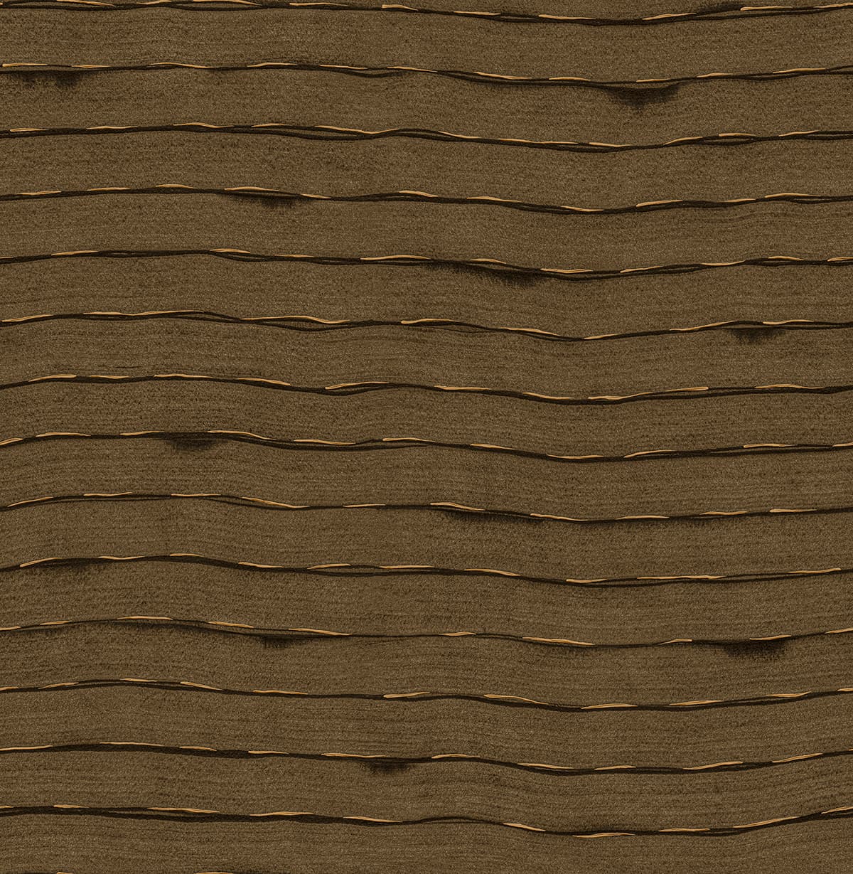 Naia Brown Horizontal Wavy Lines Wallpaper