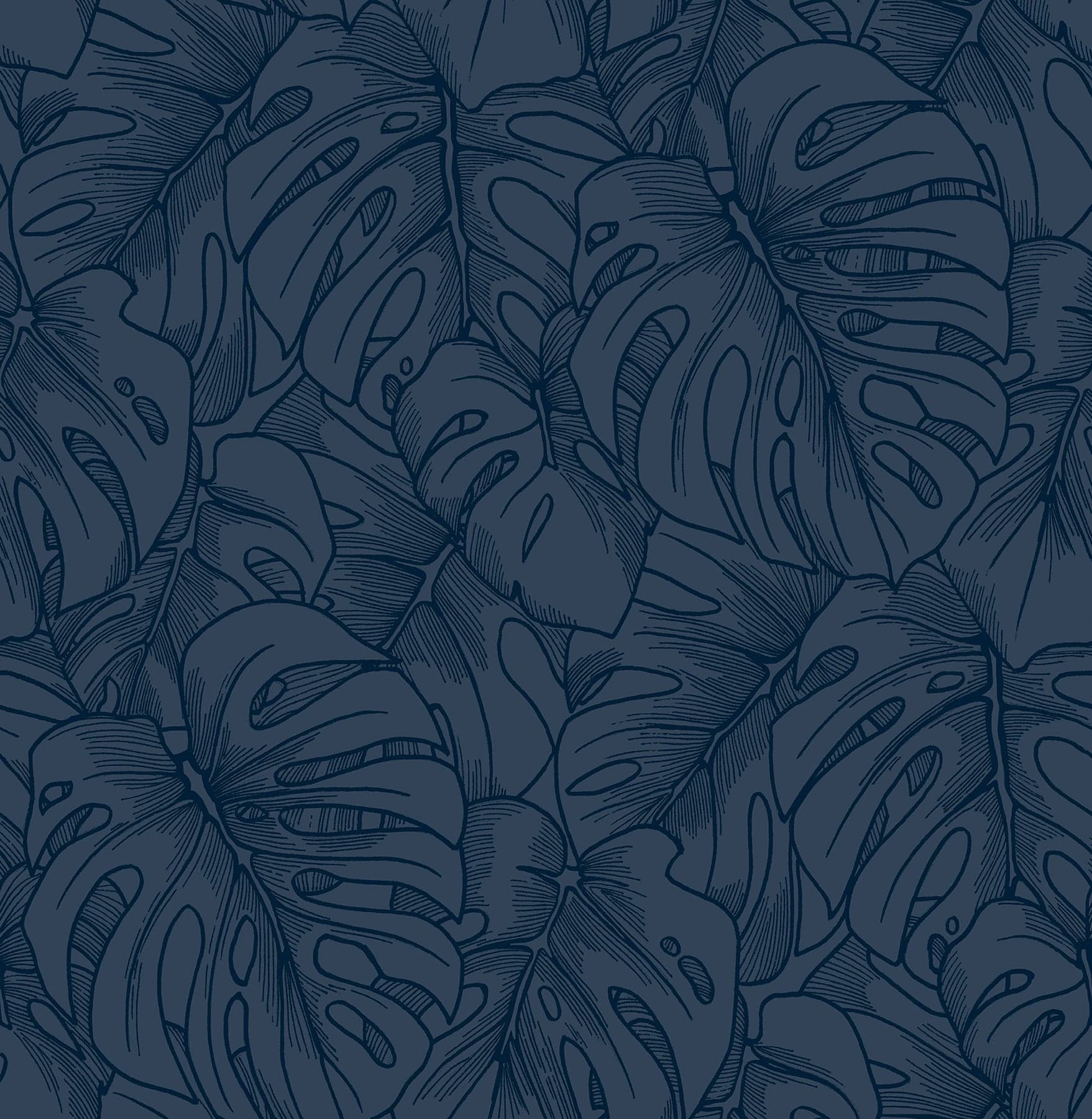 Balboa Botanical Indigo Wallpaper
