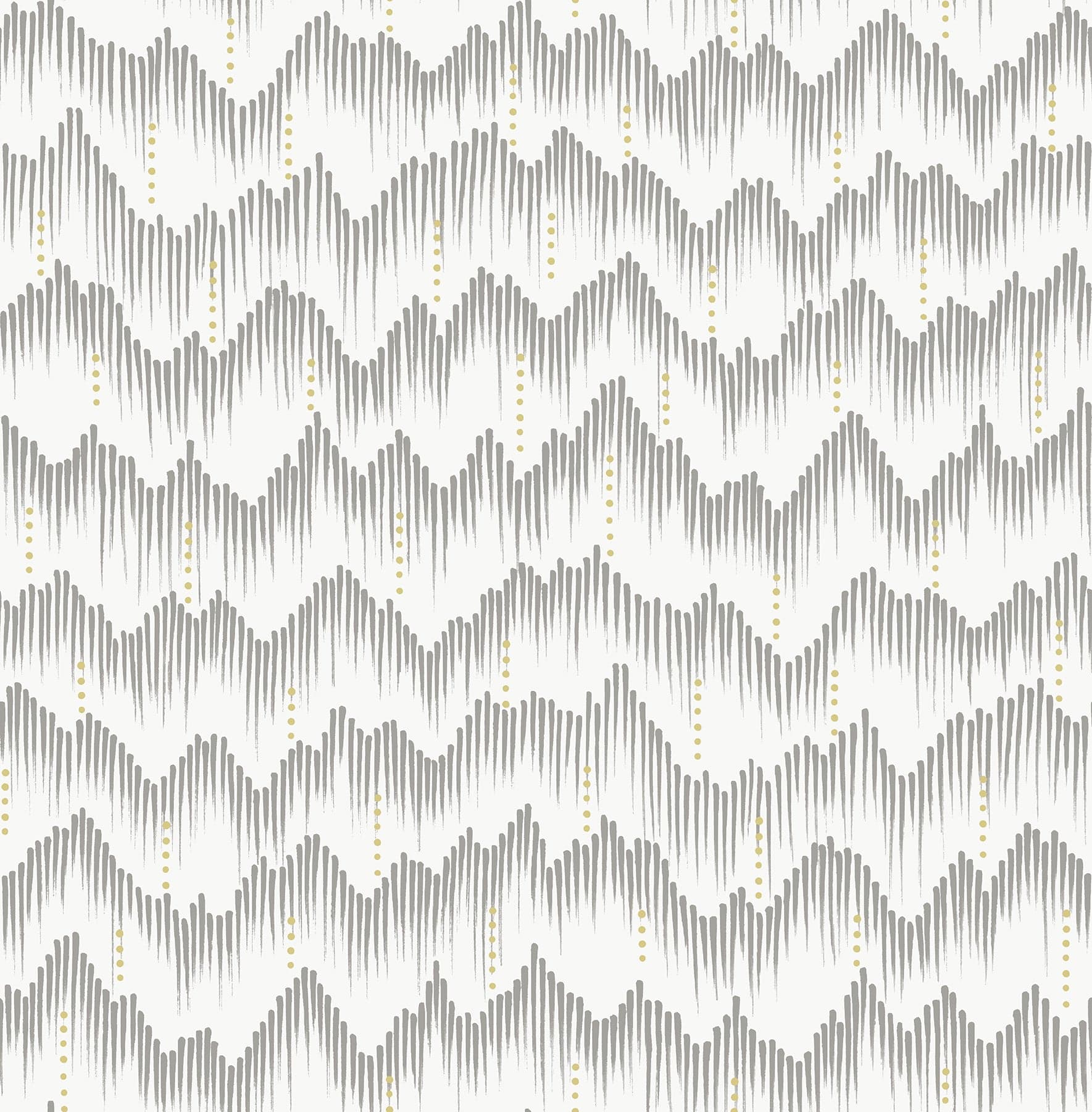 Holmby Brushstroke Zigzag Grey Wallpaper