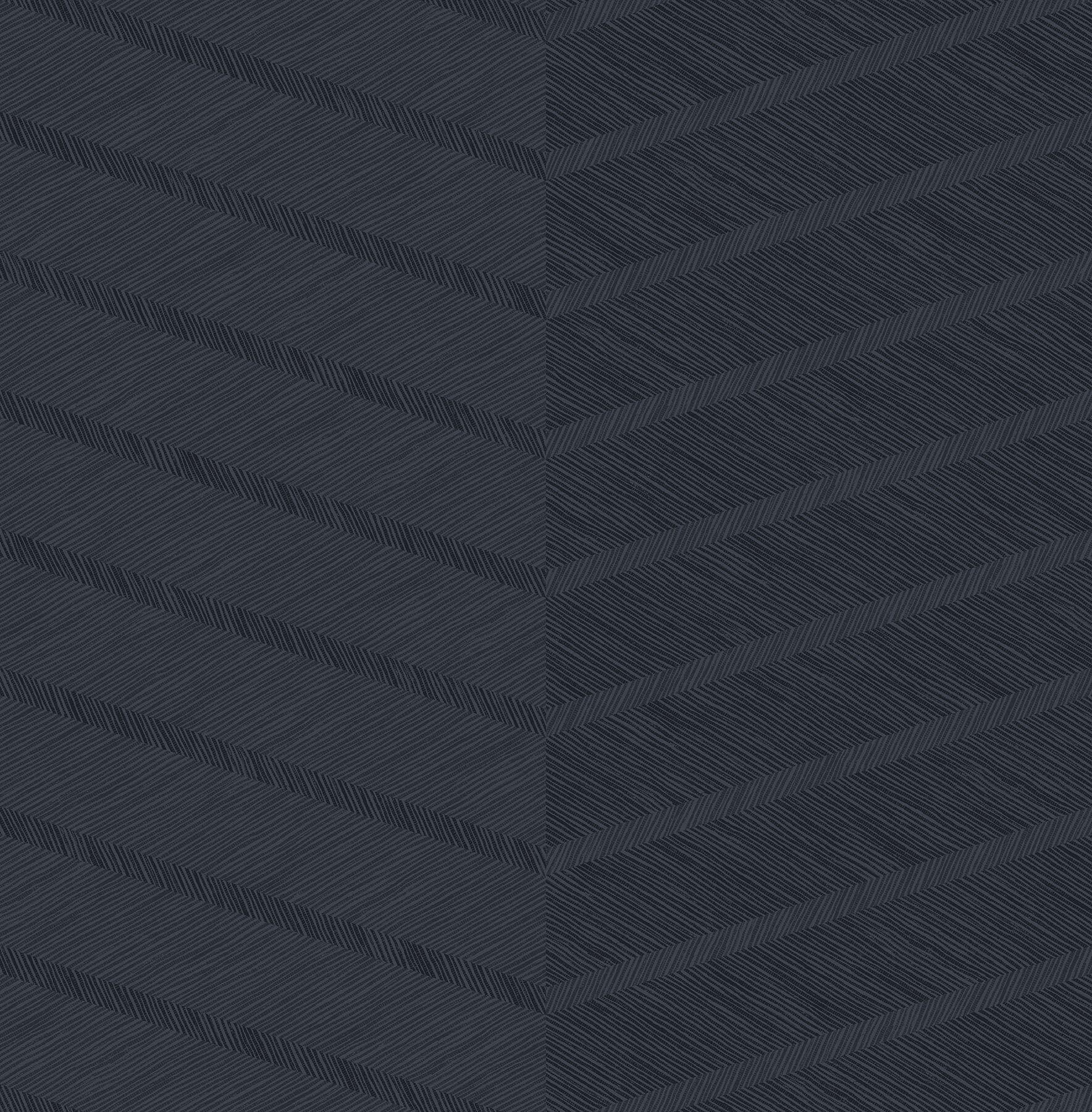 Aspen Indigo Chevron Wallpaper- Scott Living