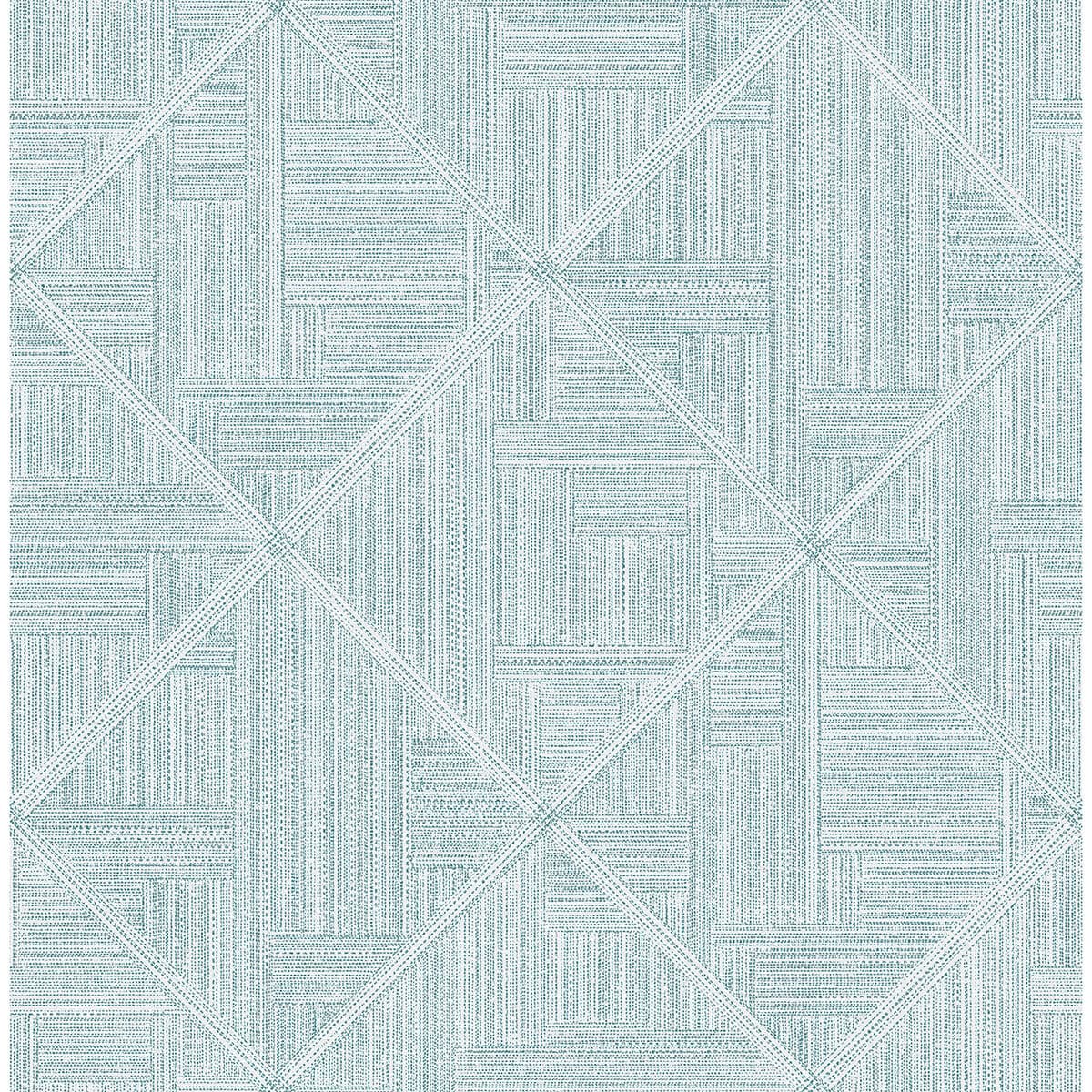 Cade Teal Geometric Wallpaper