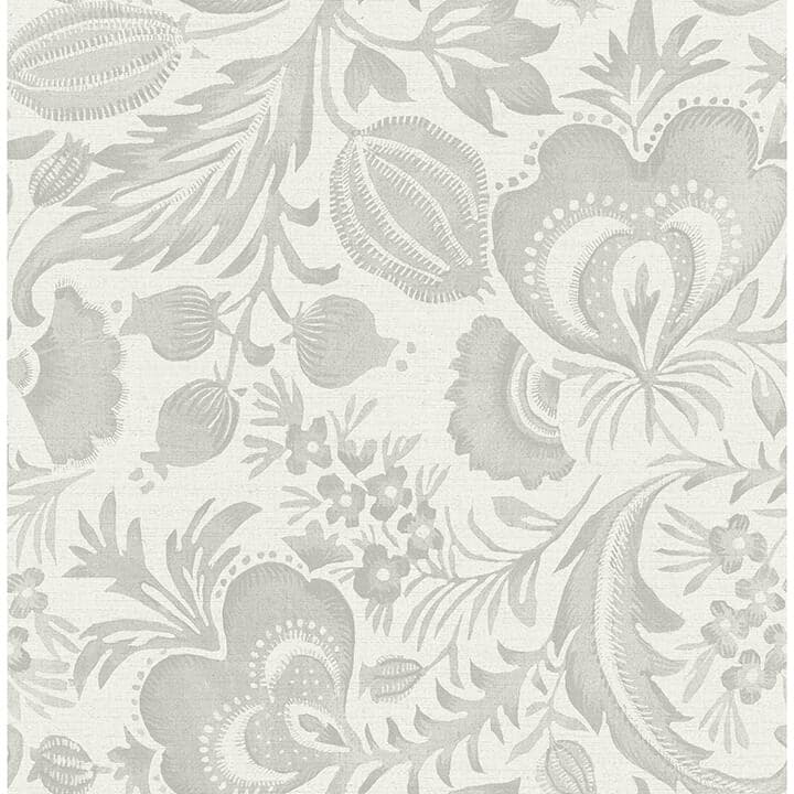 Culver Grey Jacobean Wallpaper by Scott Living