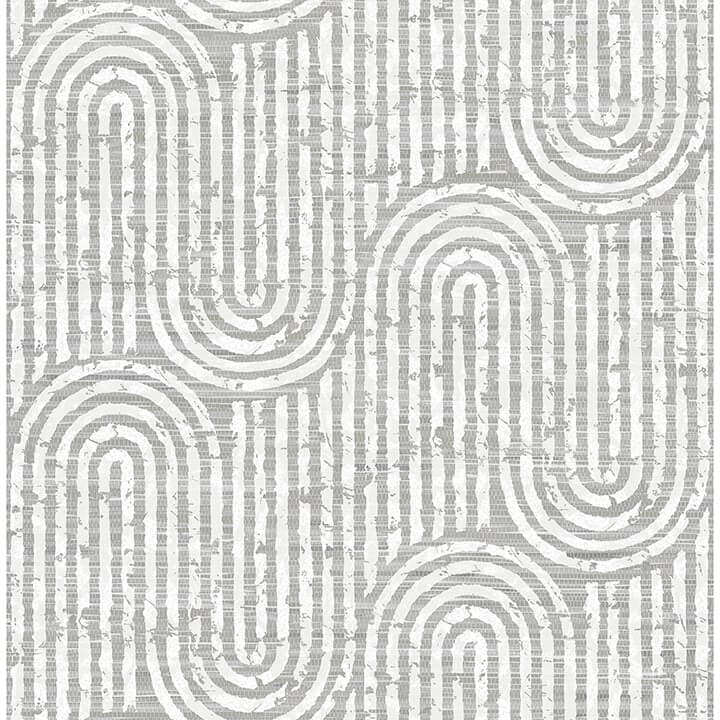 Trippet Grey Zen Waves Wallpaper by Scott Living