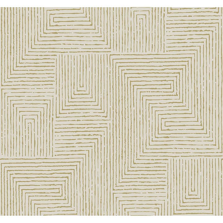 Mortenson Gold Geometric Wallpaper by Scott Living