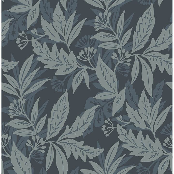Anita Teal Woodland Floral Wallpaper