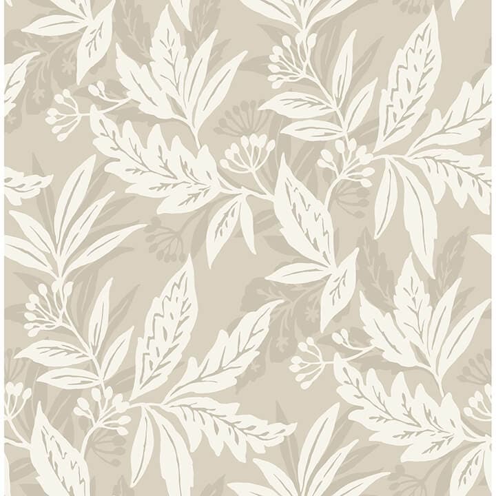 Anita Beige Woodland Floral Wallpaper