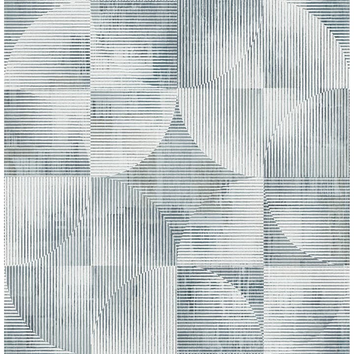 Woodbine Slate Abstract Geometric Wallpaper