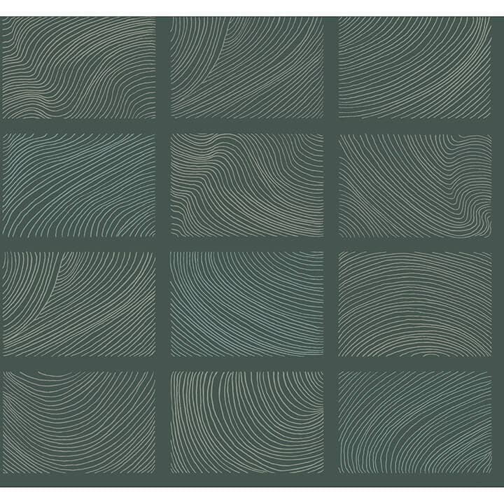 Bronson Evergreen Topography Wallpaper