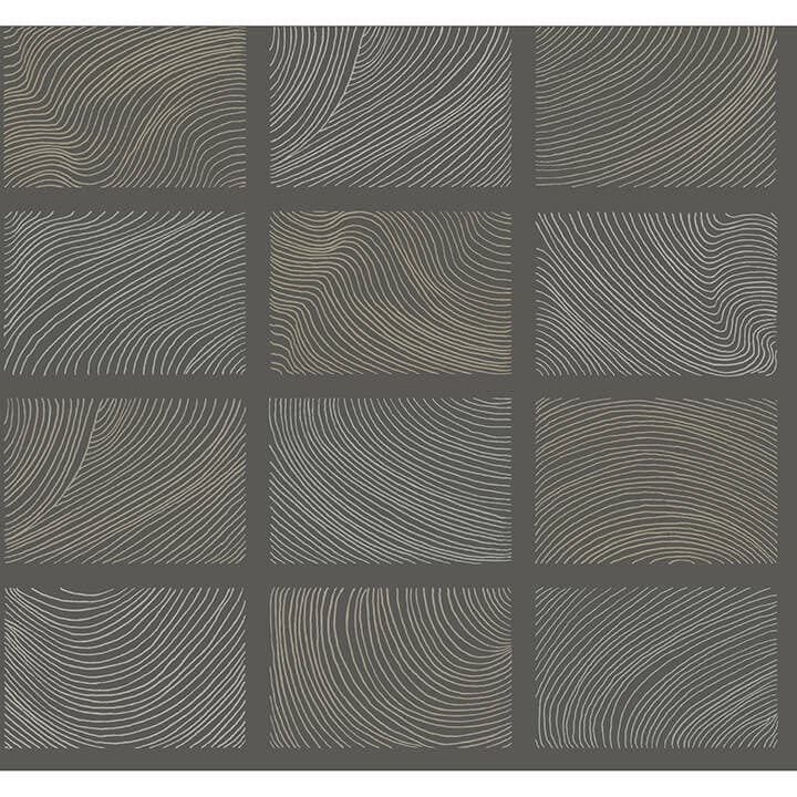 Bronson Slate Topography Wallpaper