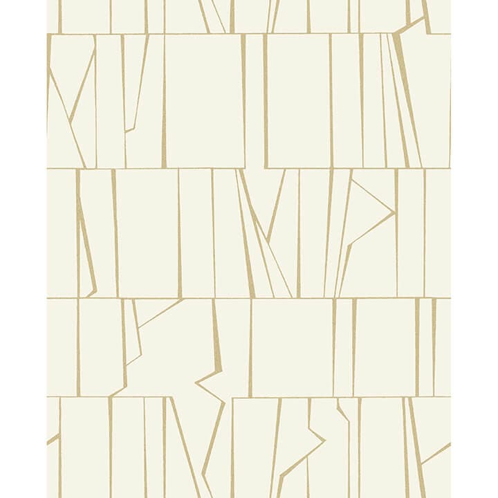 Huntington Gold Geometric Stripe Wallpaper