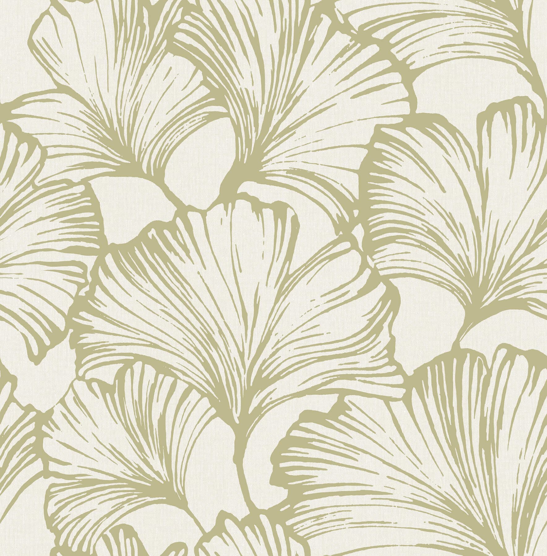 Kyoto Moss Ginkgo Leaf Wallpaper