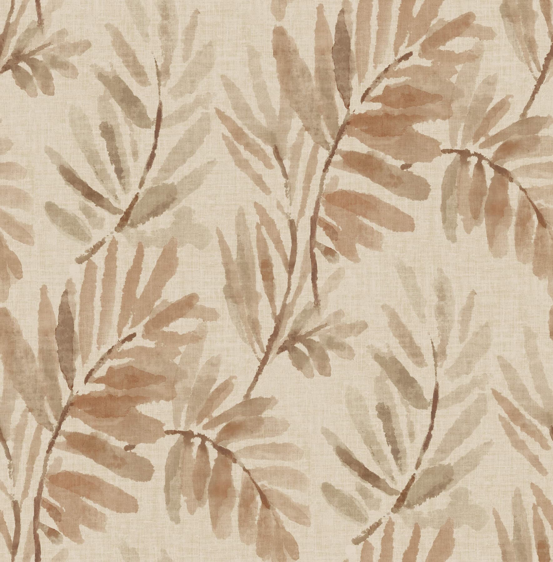 Serenade Blush Ferns Wallpaper