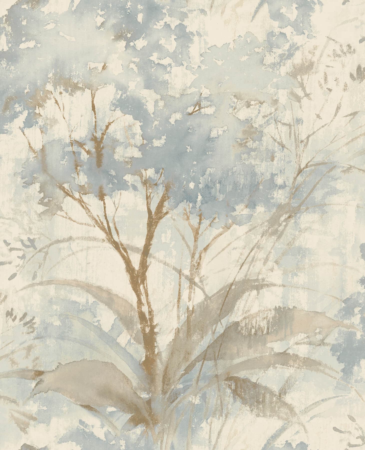 Mistwood Blue Forest Wallpaper