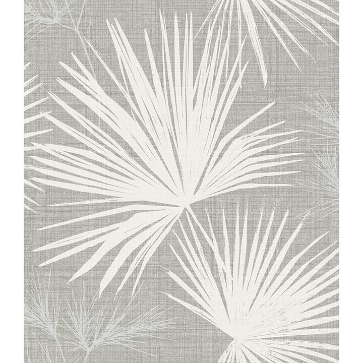 Hatteras Grey Palms Wallpaper
