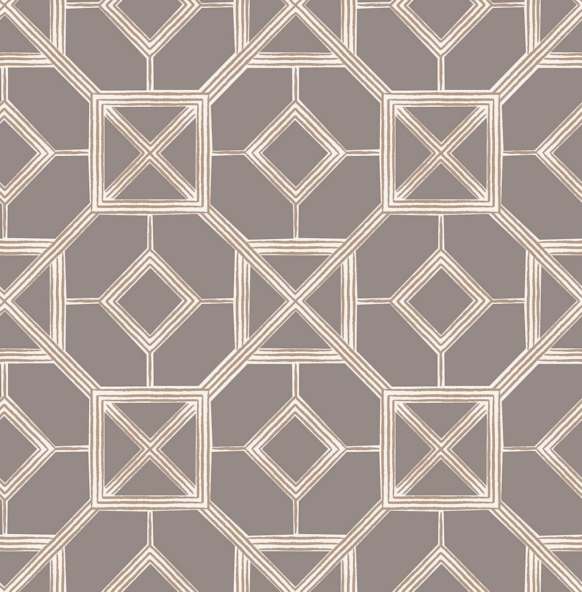 Livia Mauve Trellis Wallpaper