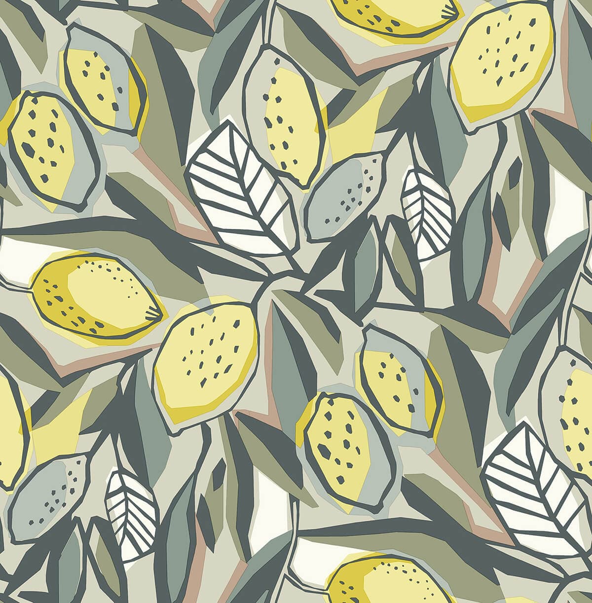 Meyer Chartreuse Citrus Wallpaper