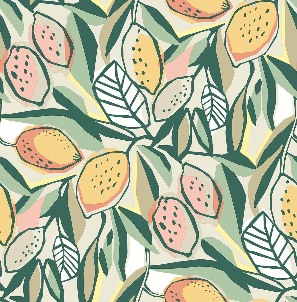 Meyer Peach Citrus Wallpaper