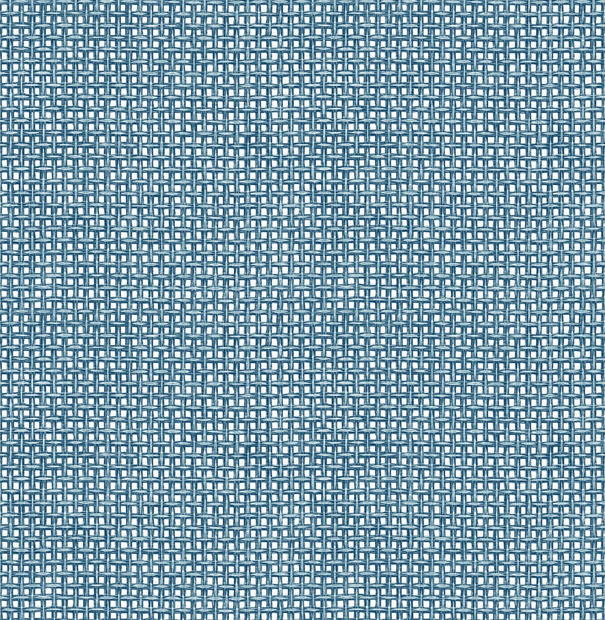 Zia Blue Basketweave Wallpaper