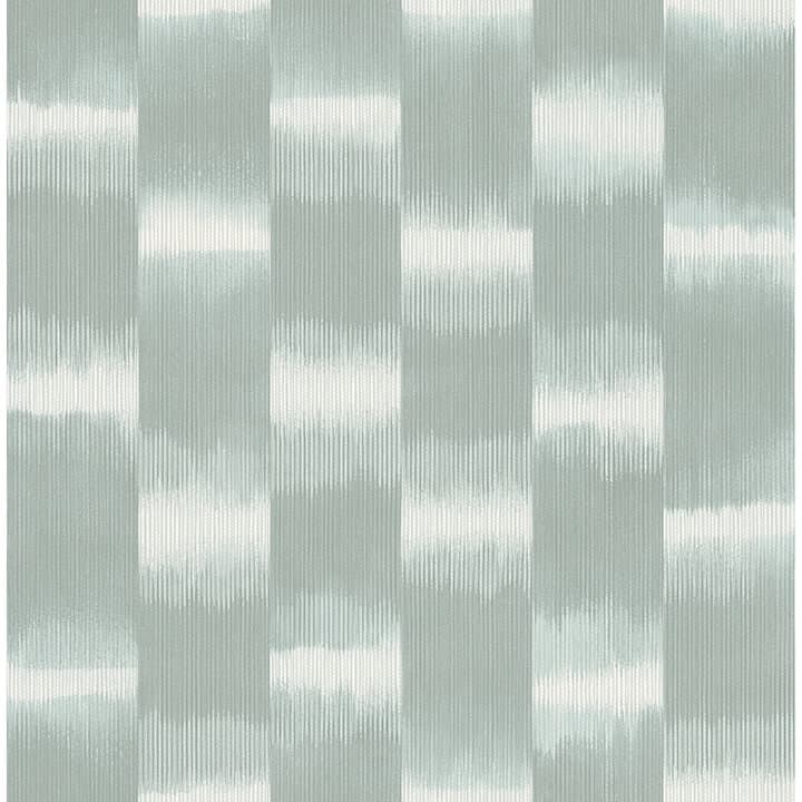 Baldwin Teal Shibori Stripe Wallpaper