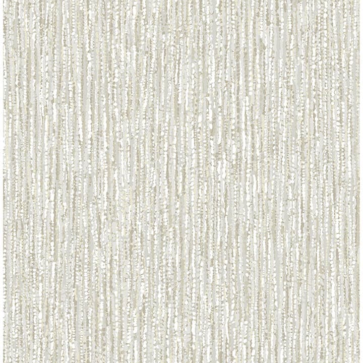 Corliss Neutral Beaded Strands Wallpaper