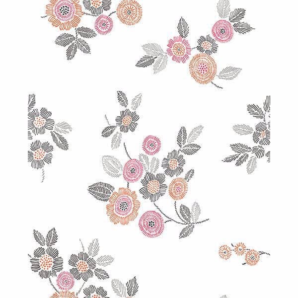 Malaga Pink Floral Wallpaper