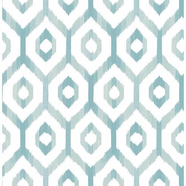 Lucia Teal Diamond Wallpaper