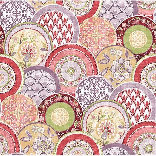 Laguna Pink Plate Wallpaper