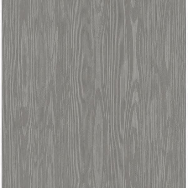 Illusion Grey Faux Wood Wallpaper