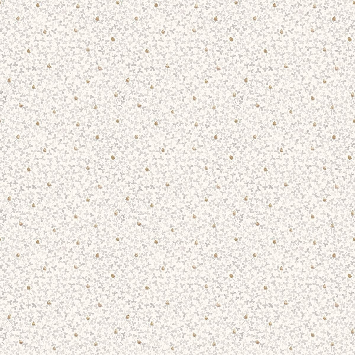 Lark White Botanical Wallpaper