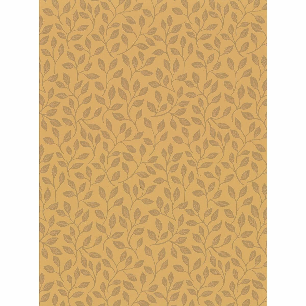 Posey Mustard Vines Wallpaper