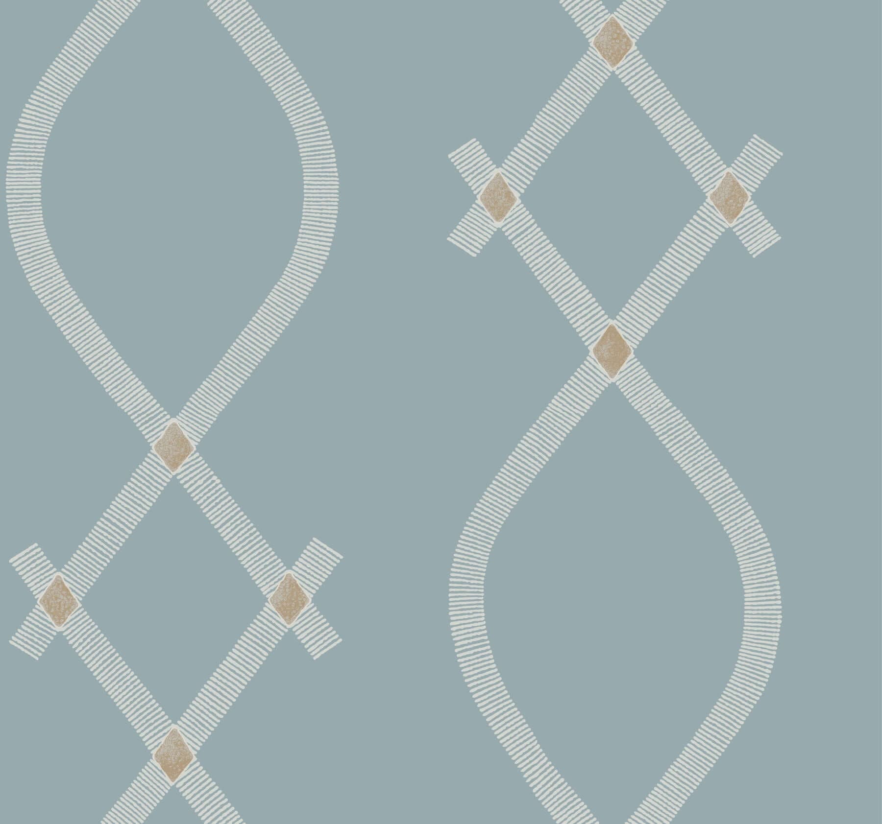 Ellena Wallpaper- Blue