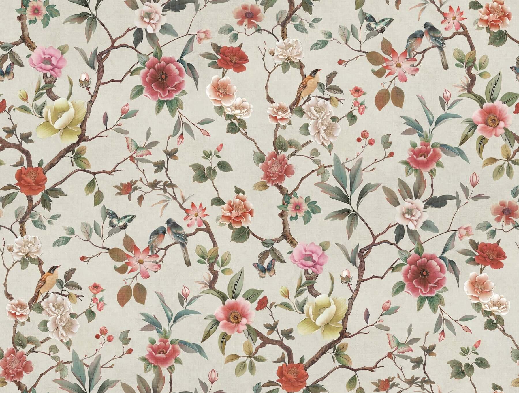 Kimora's Garden Wallpaper- Ivory