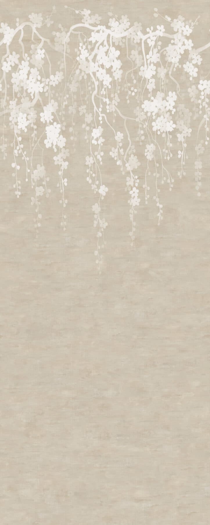 Sakura Blooms Wall Mural- Neutral