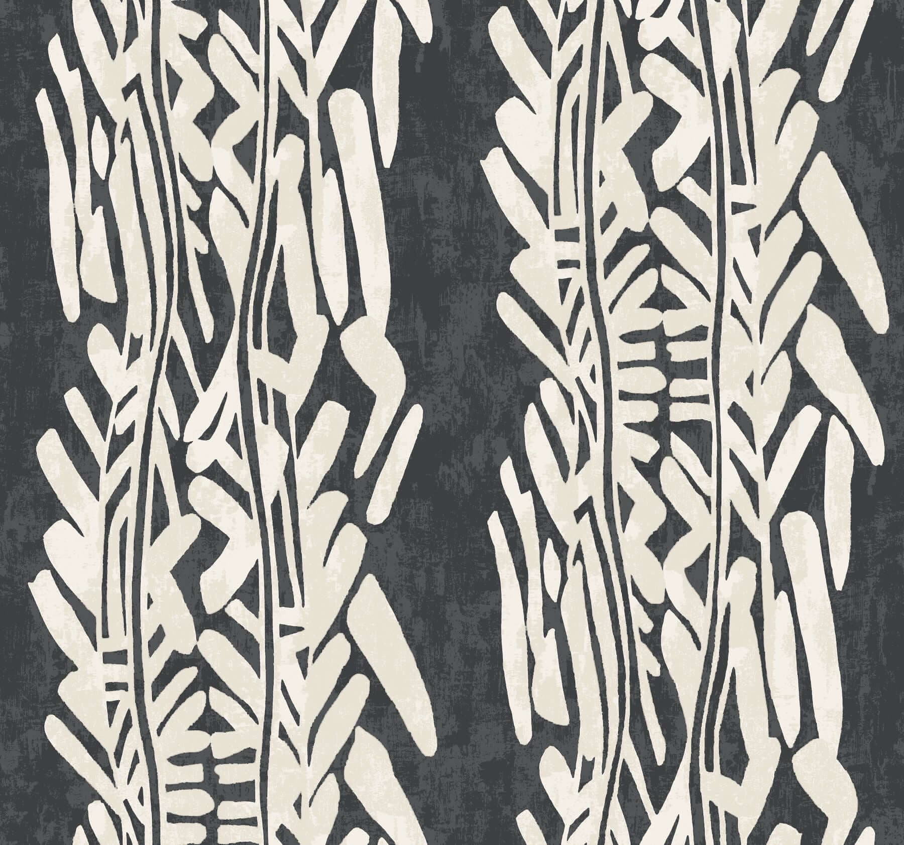 Timira Wallpaper- Charcoal
