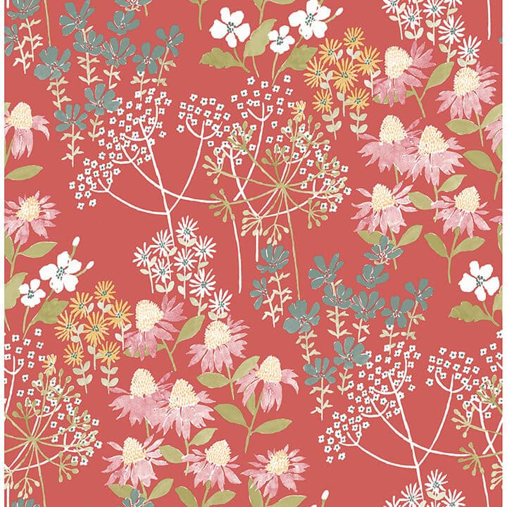 Cultivate Red Springtime Blooms Wallpaper