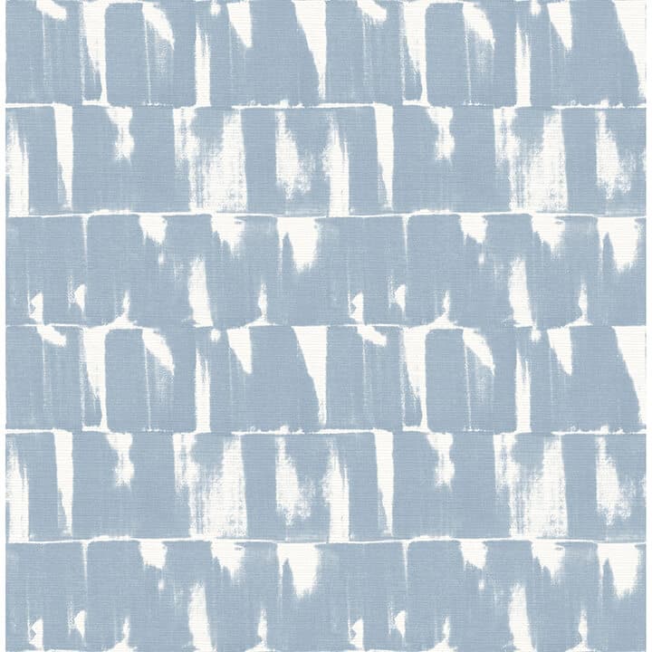 Bancroft Blue Artistic Stripe Wallpaper