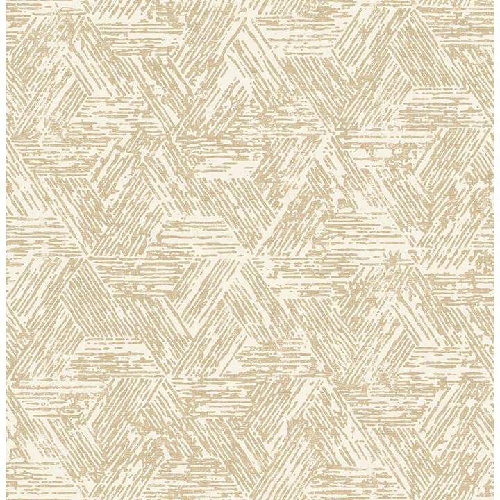 Retreat Light Brown Quilted Geometric Wallpaper